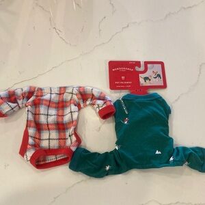 Wondershop Festive Plaid and Green Dog Pajamas